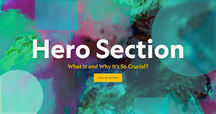 Website hero section example