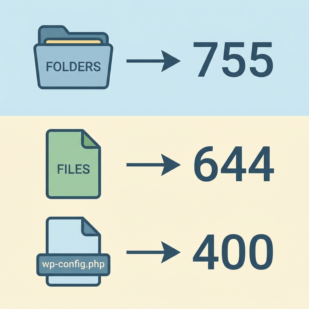 WordPress File Permissions Guide 755 vs 644