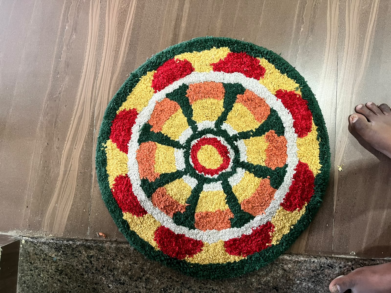 Kolam laid at the FUEiNT doorway